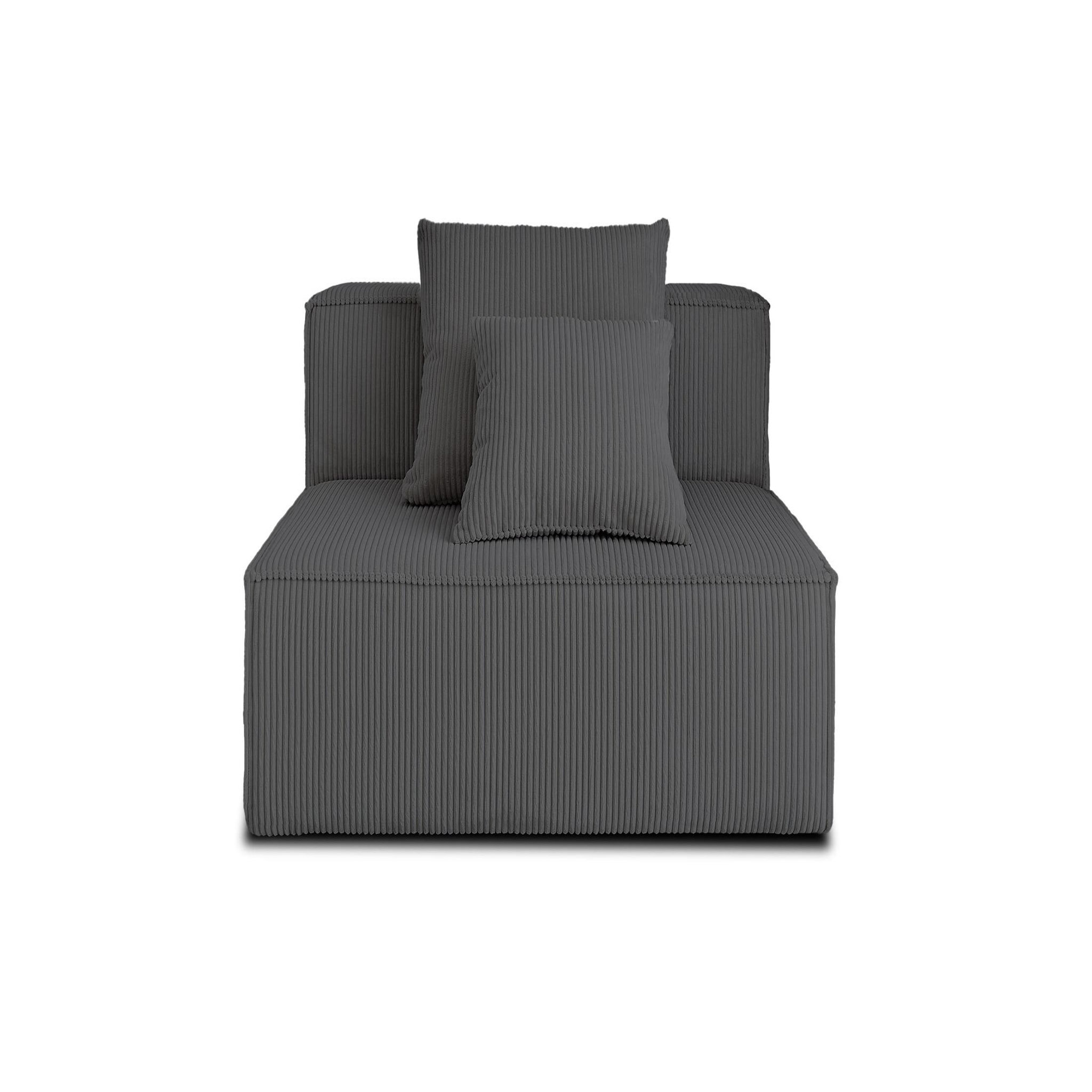 Voir la diapositive 5 : LISA DESIGN Colombine - module d'assise - en velours côtelé