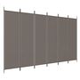 Voir la diapositive 2 : VIDAXL Cloison de separation 6 panneaux Anthracite 300x200 cm Tissu