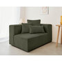 Voir la diapositive 1 : LISA DESIGN Colombine - module d'assise droit - en velours côtelé grosses côtes