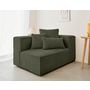 Voir la diapositive 1 : LISA DESIGN Colombine - module d'assise droit - en velours côtelé grosses côtes