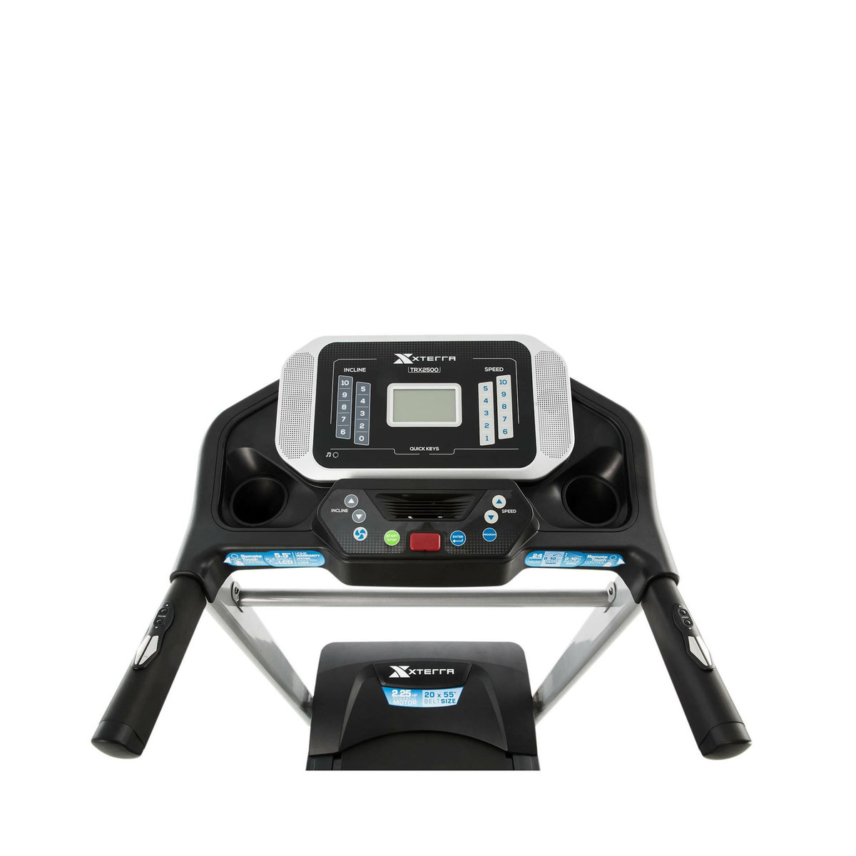 XTERRA Tapis de course Motorisé - Pliable - Xterra - Modèle TRX 2500 - 16 Km/h - Maison/Appartement