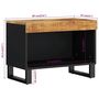 Voir la diapositive 6 : VIDAXL Meuble TV 60x33x43,5 cm bois massif de manguier
