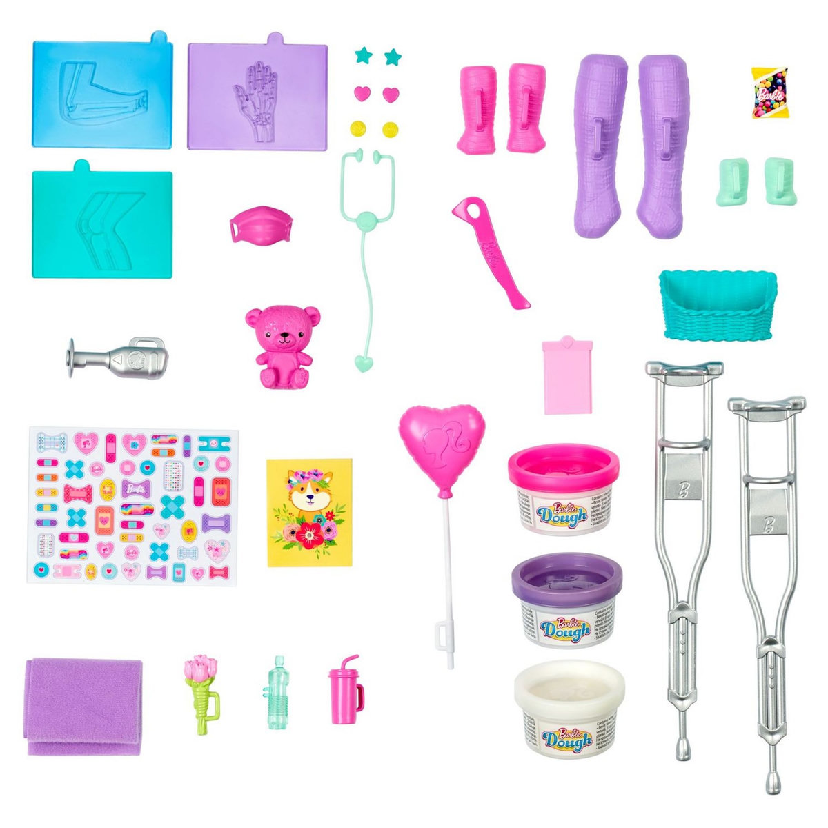 BARBIE  Coffret clinique de Barbie + poupée Barbie