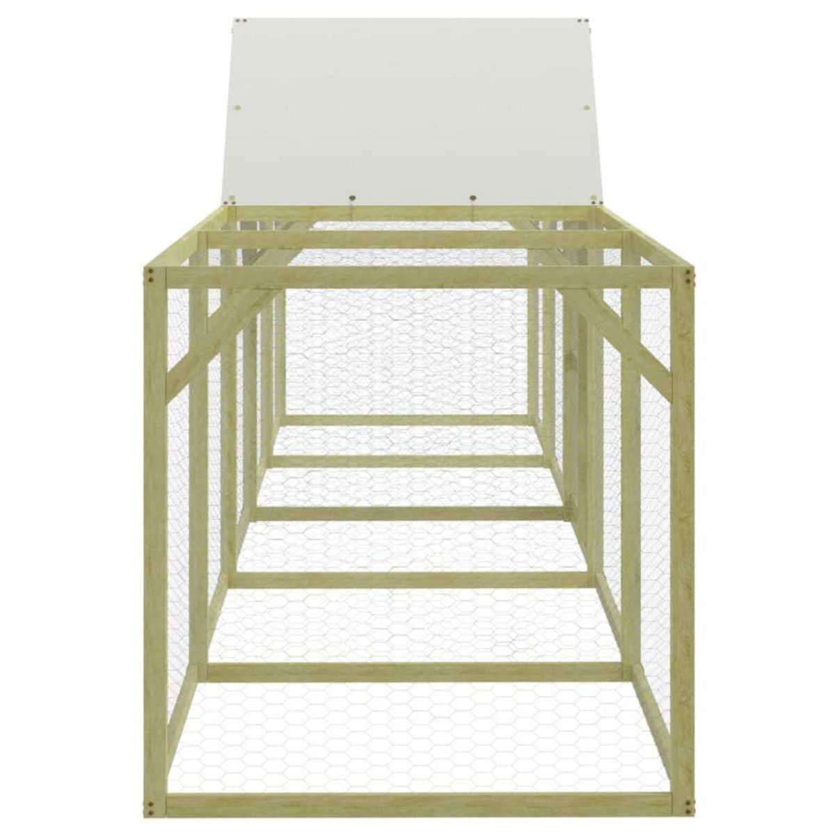 VIDAXL Poulailler 500x100x150 cm Bois de pin massif impregne