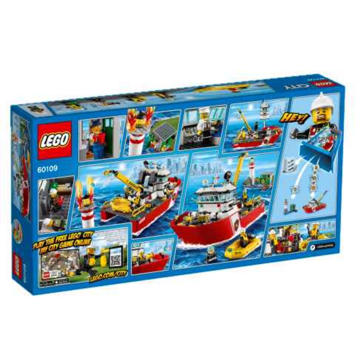 LEGO City 60109 - Le bateau des pompiers