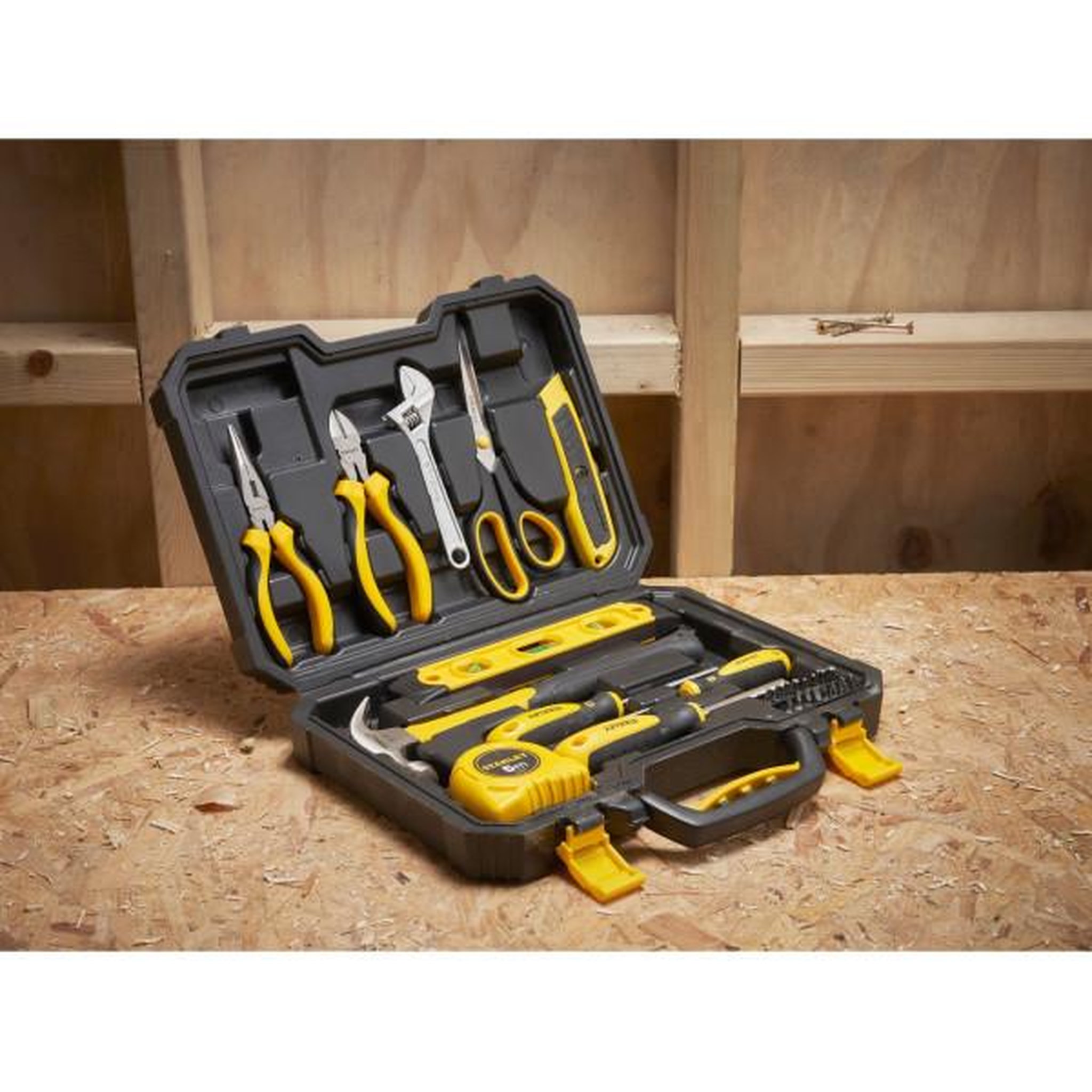 Voir la diapositive 5 : Stanley Malette a outils 28 pieces - stanley - stht78050-1 - coffret plastique - noir et jaune