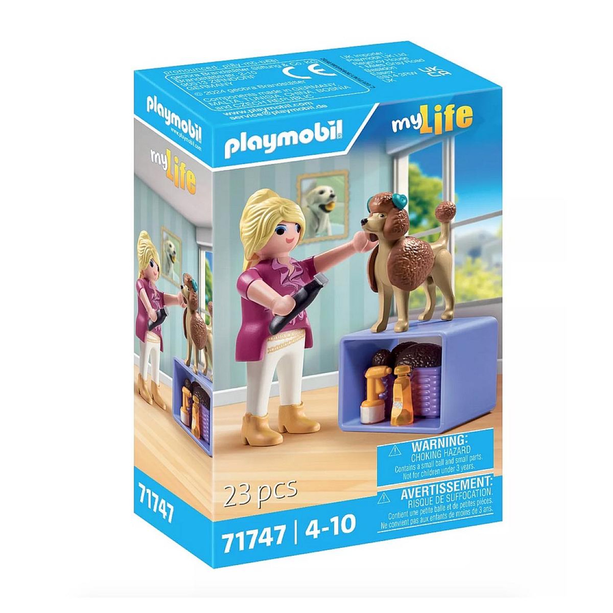 PLAYMOBIL 71747 Toiletteuse avec caniche et accessoires