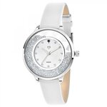 SC CRYSTAL Montre élégante Angélique SC Crystal ornée d'un véritable diamant noir