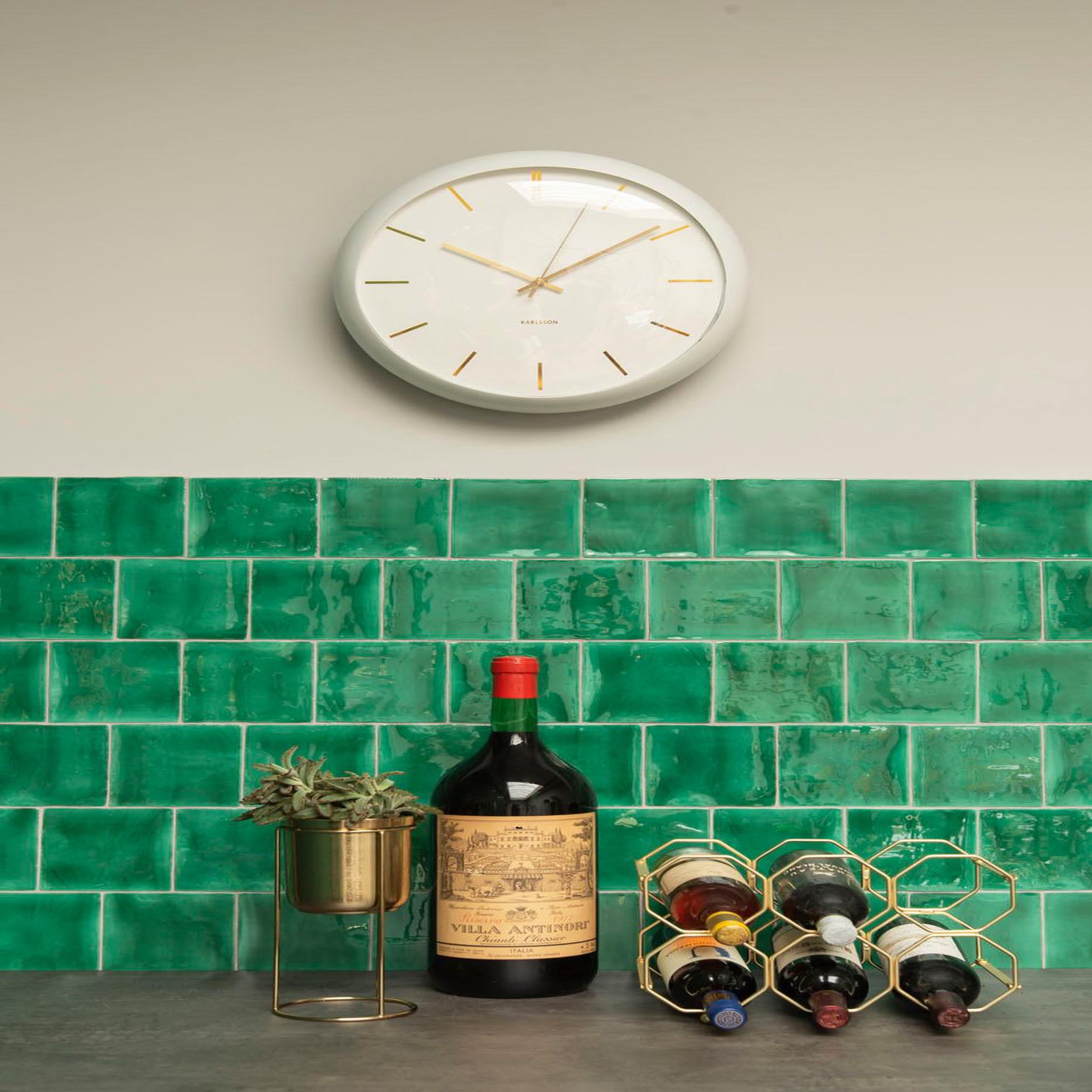 Voir la diapositive 2 : PRESENT TIME Range bouteille pliable design métal Honey