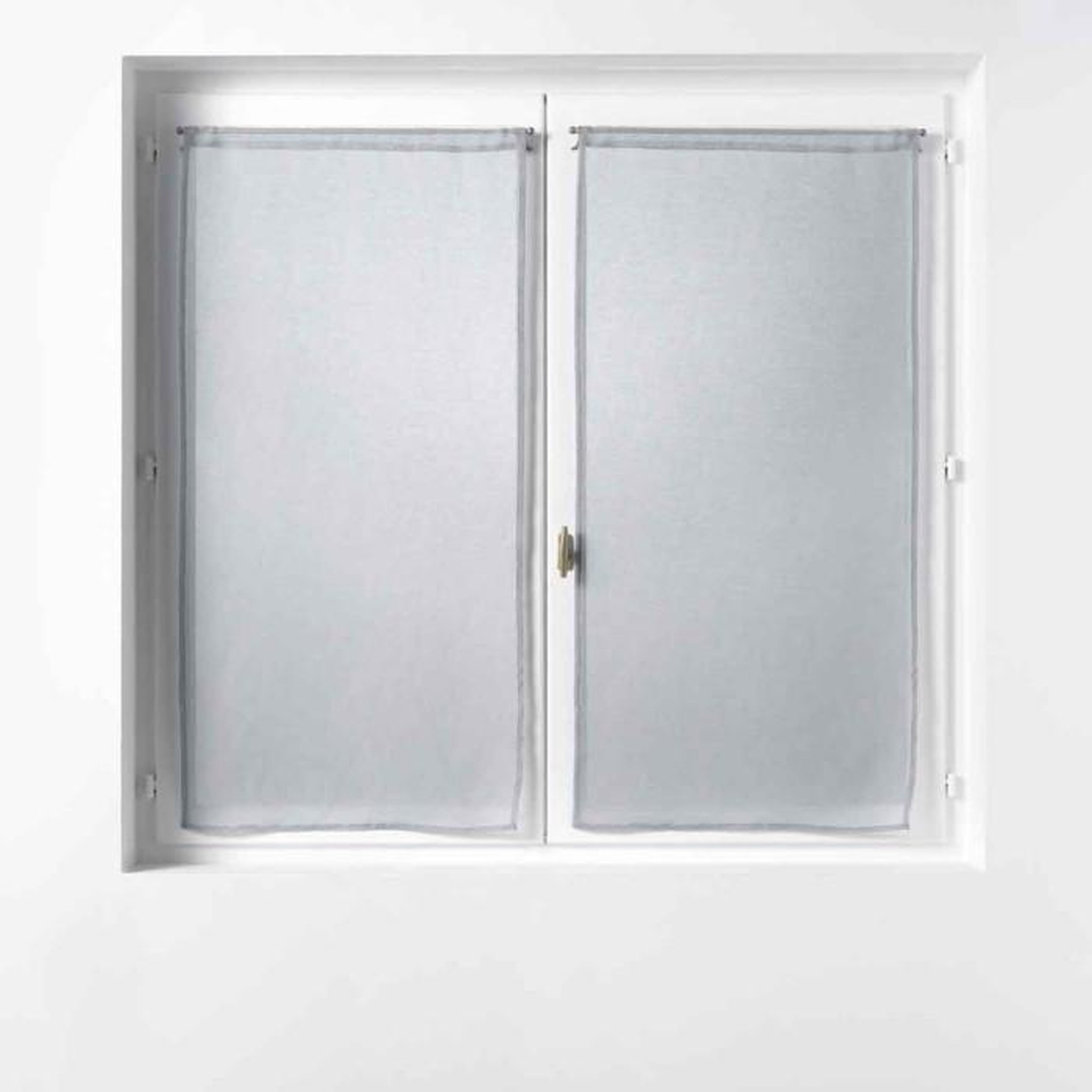 Voir la diapositive 1 : Paris Prix Paire de Voilages  Sandra  60x160cm Gris