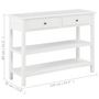 Voir la diapositive 6 : VIDAXL Buffet Blanc 110x35x80 cm MDF