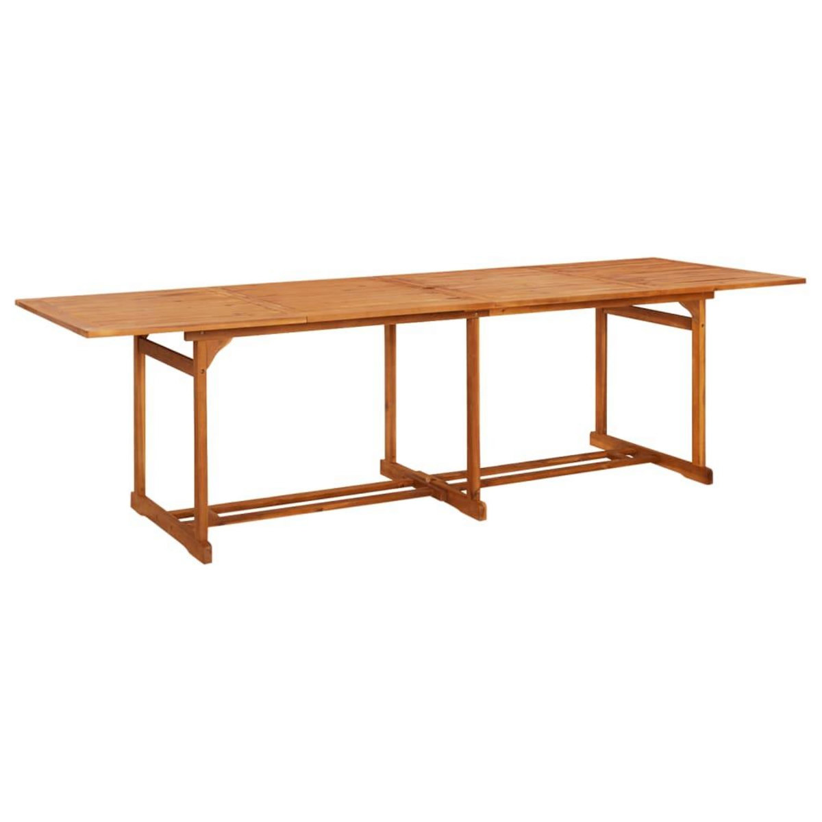VIDAXL Table a dîner de jardin 280x90x75 cm Bois d'acacia massif