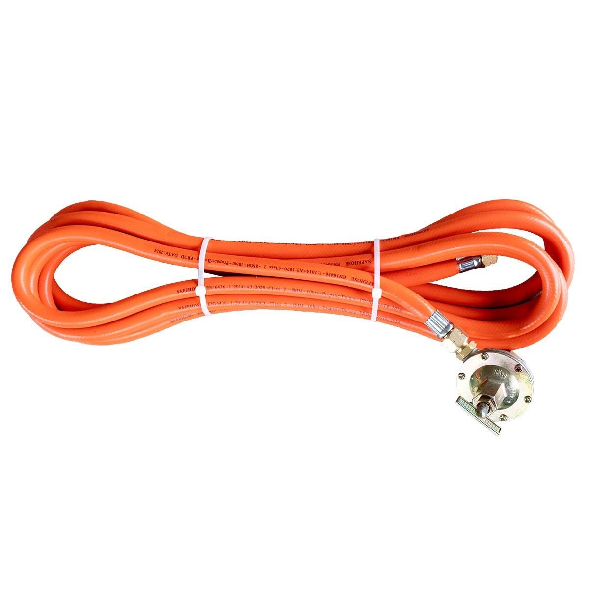 INTEC Chalumeau à gaz 2 Bruleurs Ø 60 mm Turbo Détendeur gaz 4.0 bar Tuyau 5m INTEC