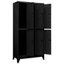 Voir la diapositive 5 : VIDAXL Armoire a casiers Noir 90x45x180 cm Acier
