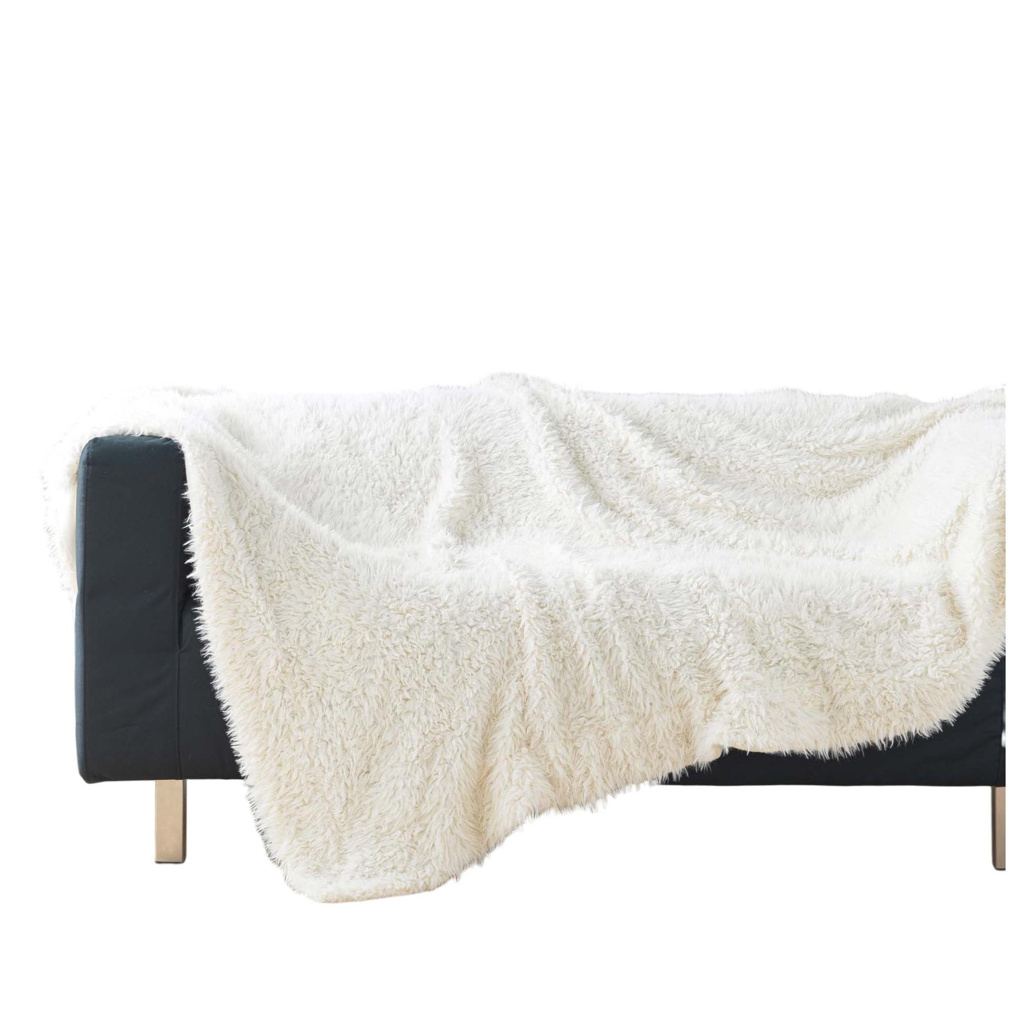 Voir la diapositive 1 : Eden Plaid effet peluche et polaire nuage