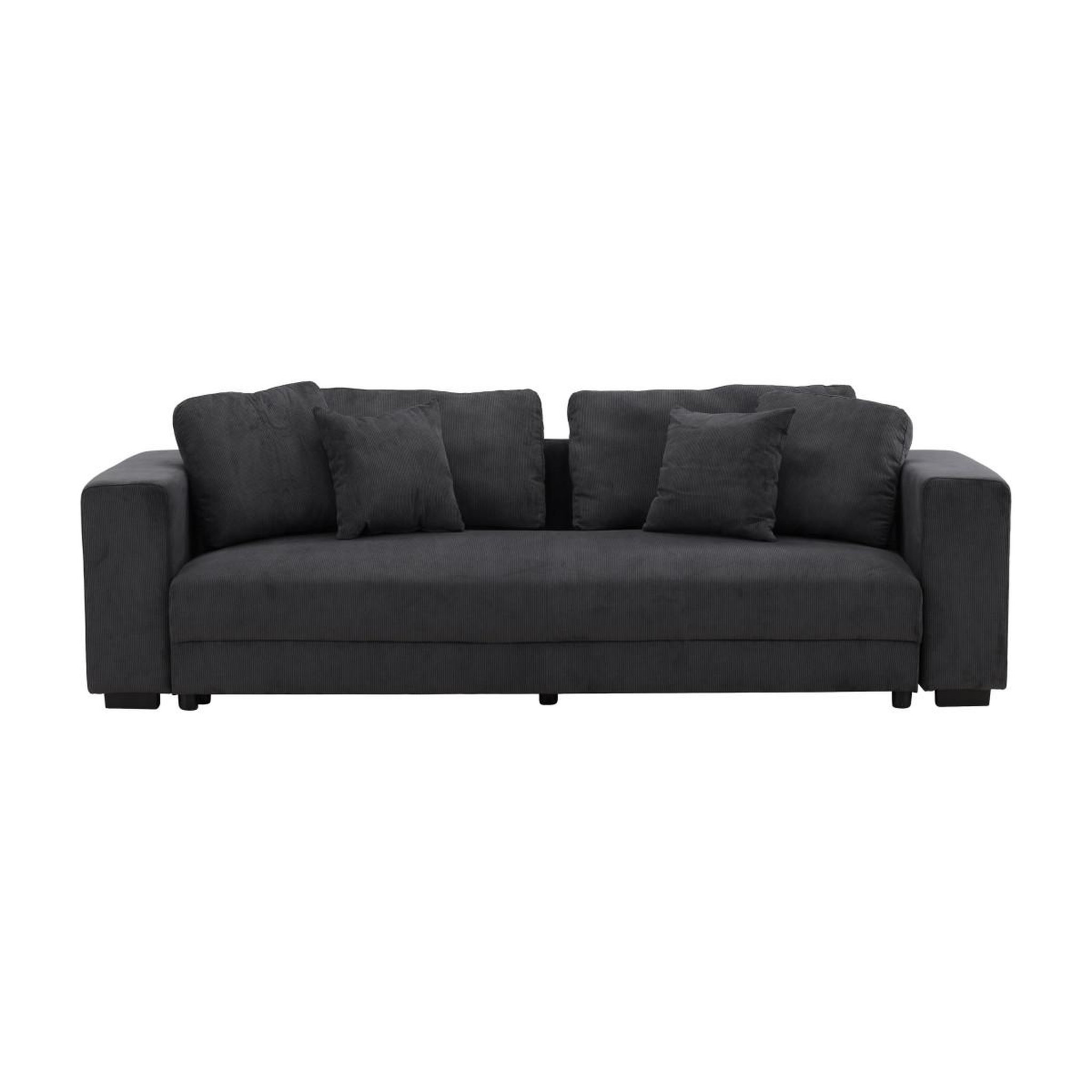 Voir la diapositive 2 : Paris Prix Canapé convertible 3 places  bellman  250cm gris foncé