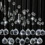 Voir la diapositive 5 : VIDAXL Plafonnier avec perles de cristal Argente Spirale G9