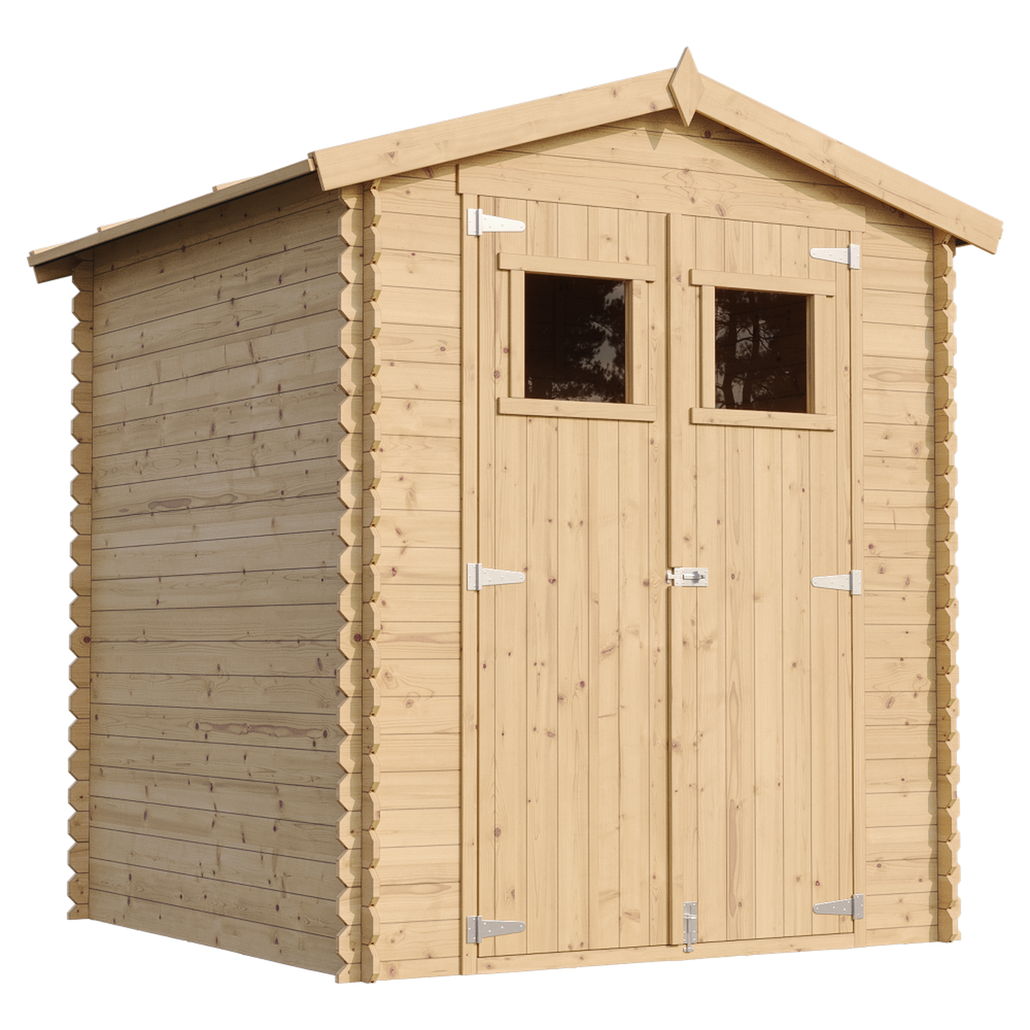 TIMBELA Abri de Jardin en Bois 2,82m² Cabanon Jardin Exterieur à Outils avec sol imprégné M320+M320G