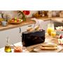 Voir la diapositive 5 : Philips Grille-pain HD2590/90 Toaster noir Daily, 1 fente longue, 830W