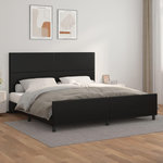 VIDAXL Cadre de lit sans matelas noir 200x200 cm similicuir