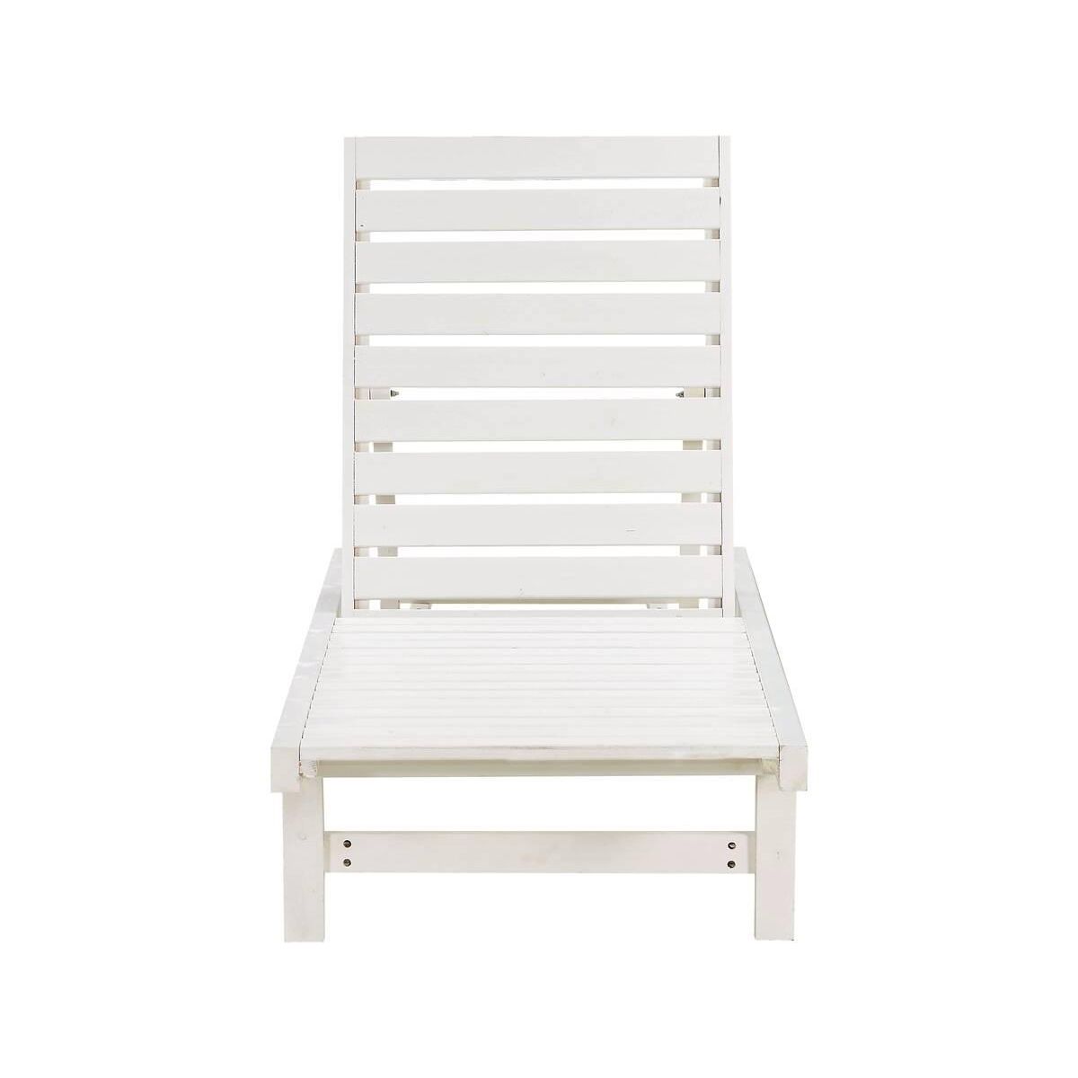 Habitat et Jardin Bain de Soleil en bois  Rawai  - Blanc