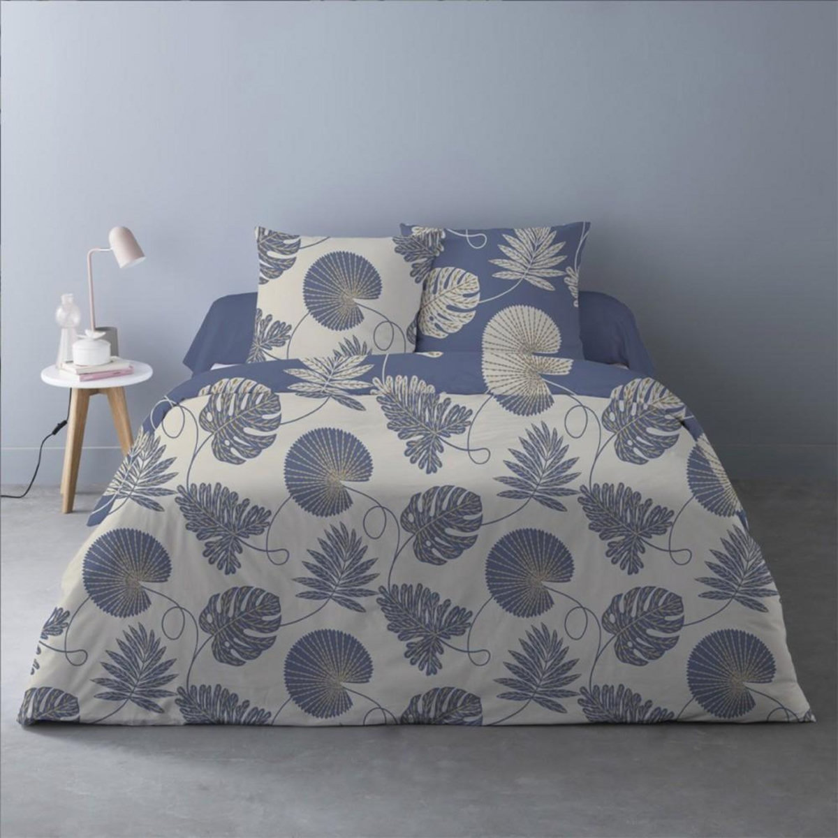 Dourev Housse de couette 240x220 Olivia bleu + 2 taies