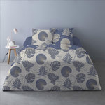 Dourev Housse de couette 240x220 Olivia bleu + 2 taies