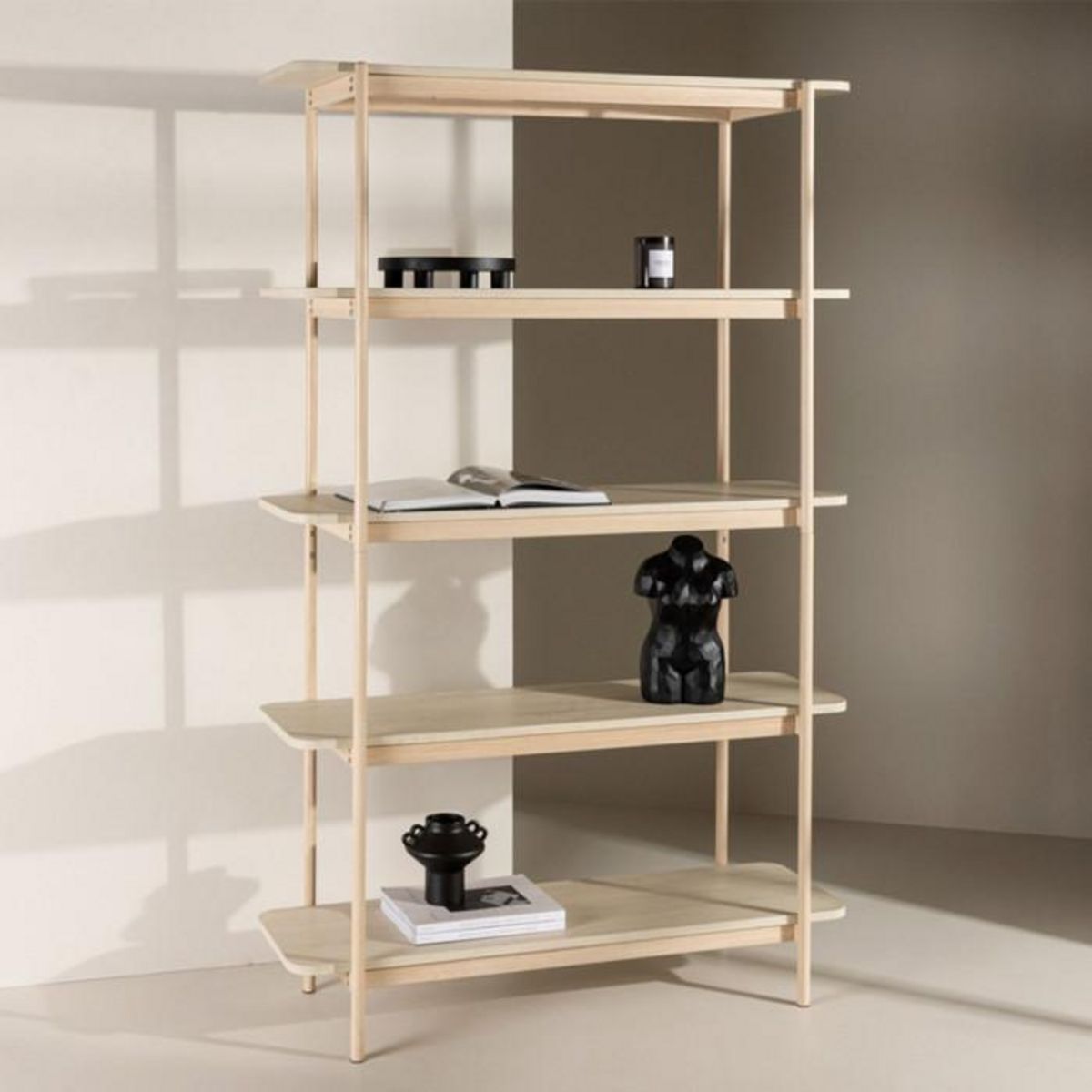 Paris Prix Étagère 5 Niveaux  Heim  190cm Naturel
