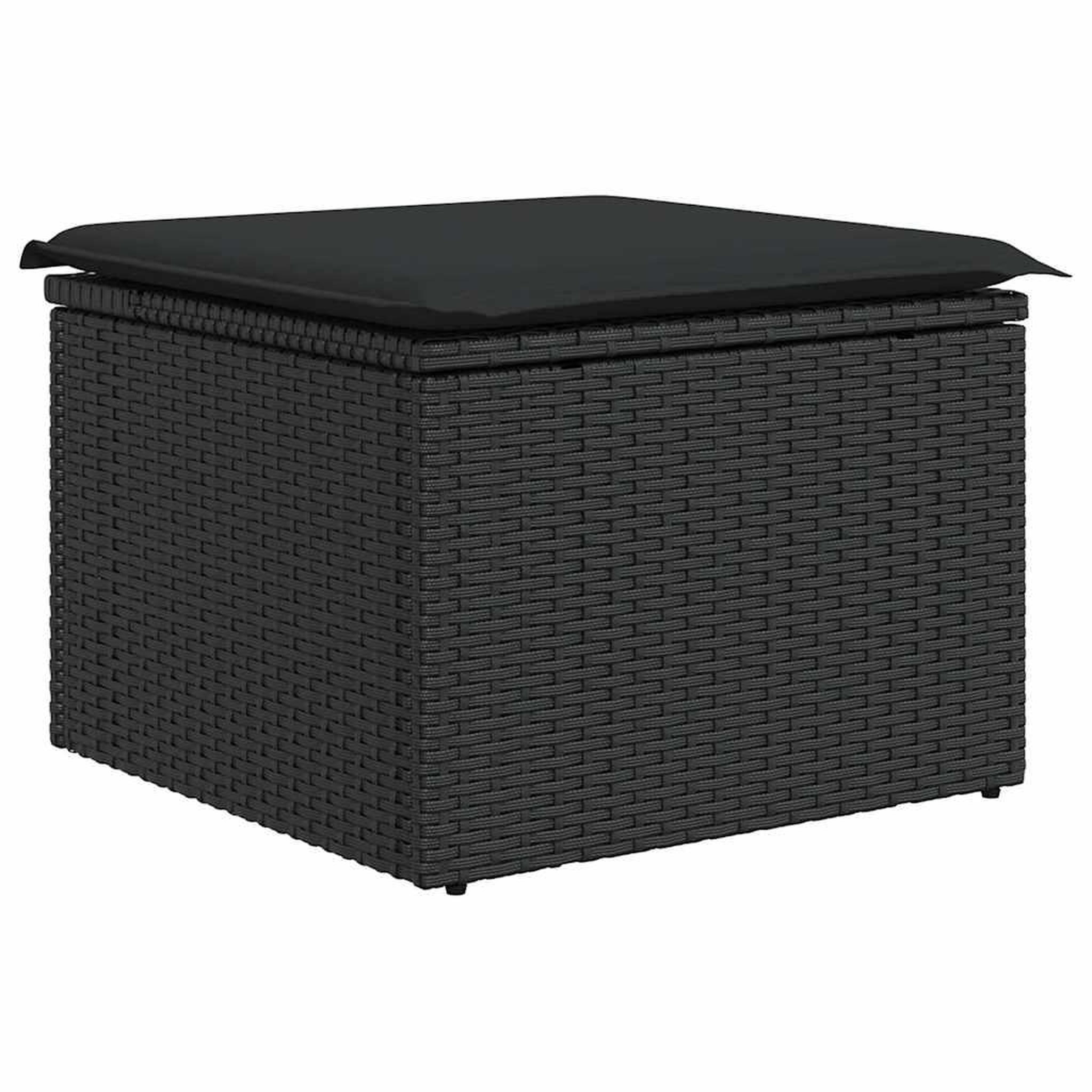 Voir la diapositive 5 : VIDAXL Salon de jardin 6 pcs avec coussins noir resine tressee