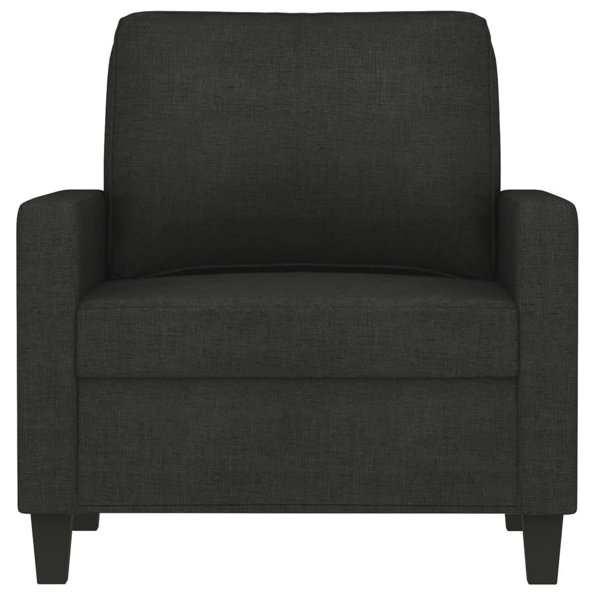 Voir la diapositive 3 : VIDAXL Fauteuil Noir 60 cm Tissu