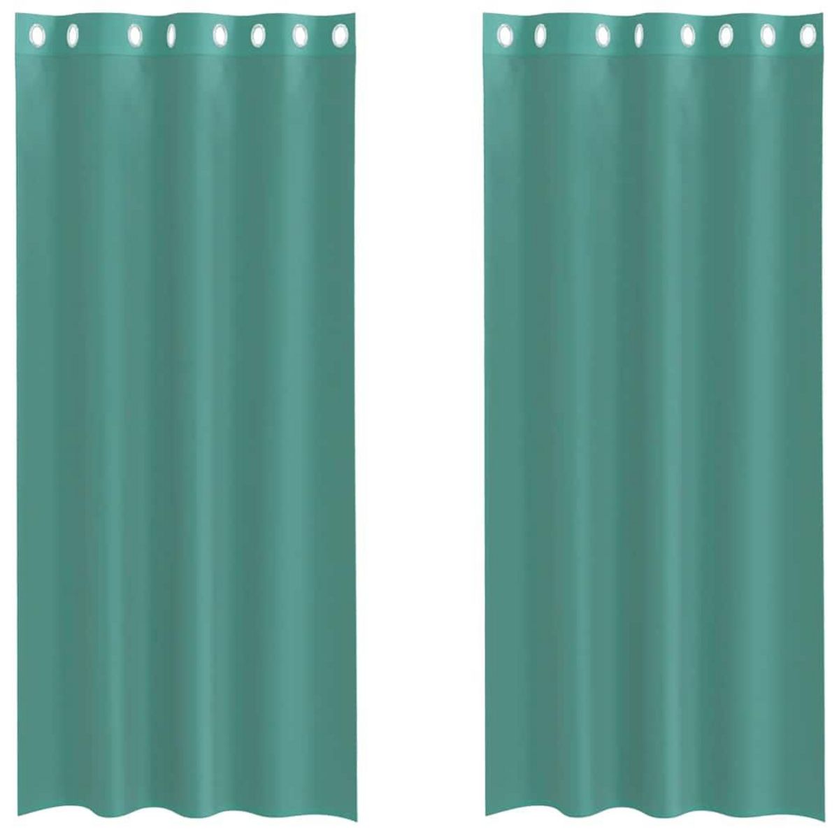 VIDAXL Rideaux en voile avec œillets 2 pcs turquoise