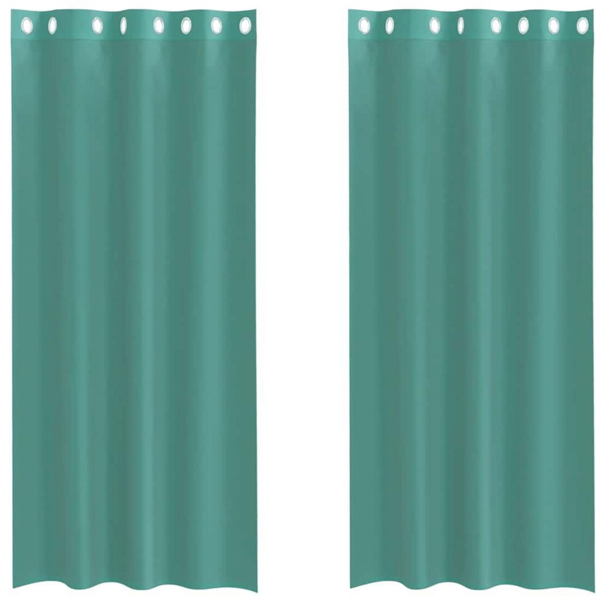 VIDAXL Rideaux en voile avec œillets 2 pcs turquoise