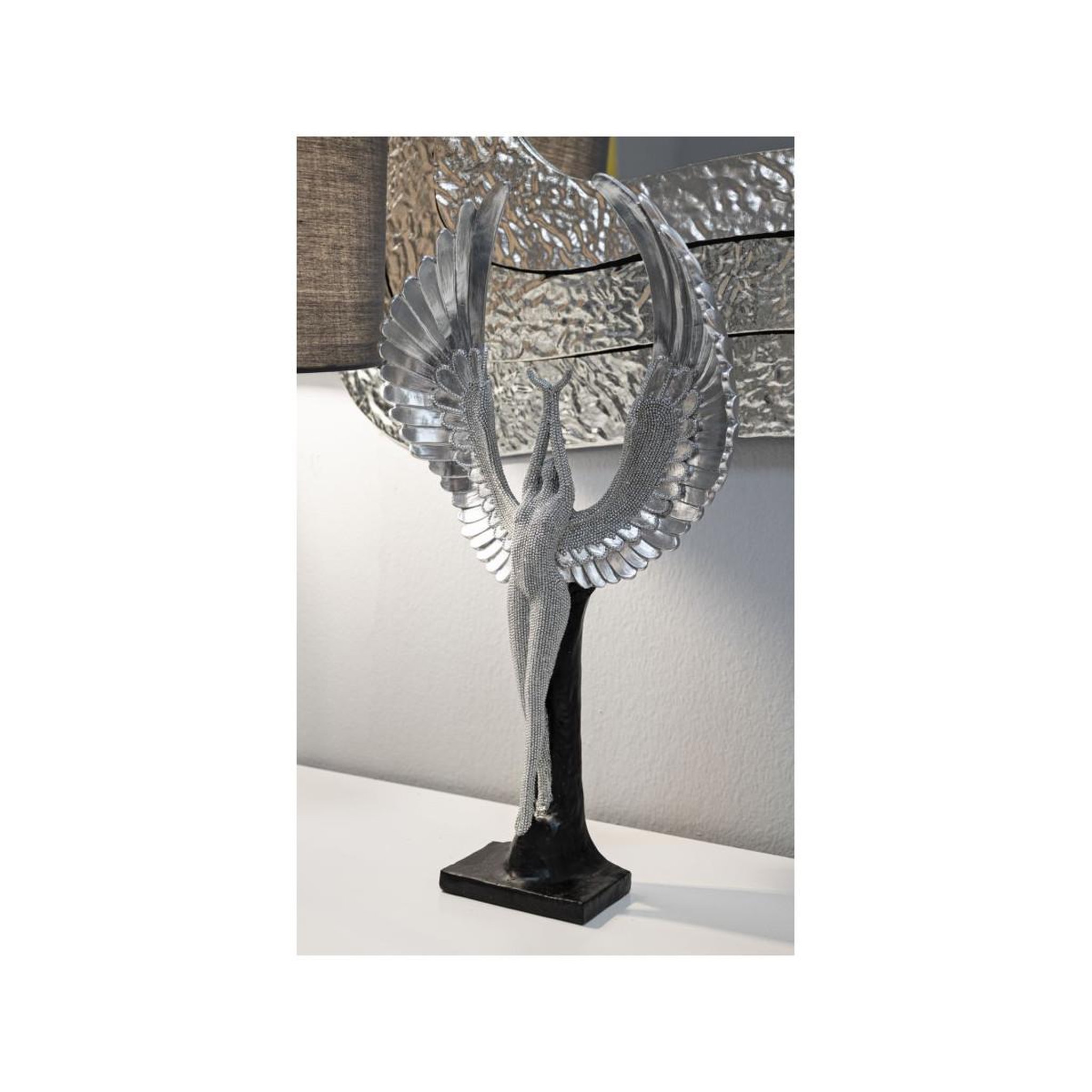 Voir la diapositive 5 : Paris Prix Statuette déco ailes  sparky  48cm argent