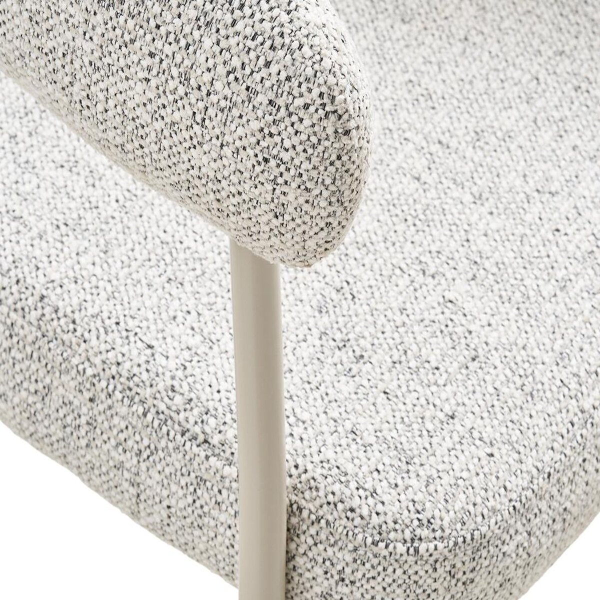 LISA DESIGN Sadie - lot de 2 chaises fsc  100% en tissu texturé - pieds en acier