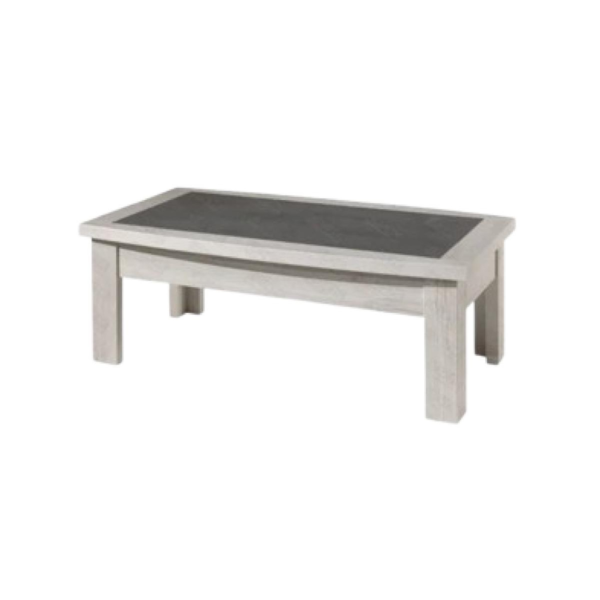 Voir la diapositive 2 : JLC KREATION Table basse contemporaine rectangle chêne blanchi melinda