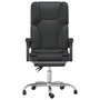 Voir la diapositive 3 : VIDAXL Fauteuil de massage inclinable de bureau Noir Similicuir