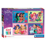 CLEMENTONI Clementoni Puzzles Disney Princess, 4in1 21517
