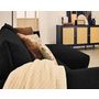 Voir la diapositive 6 : LISA DESIGN Gianni - canapé d'angle droit 4 places convertible avec coffre en tissu
