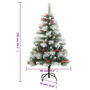 Voir la diapositive 6 : VIDAXL Sapin de Noël artificiel avec pommes de pin et baies 150 cm