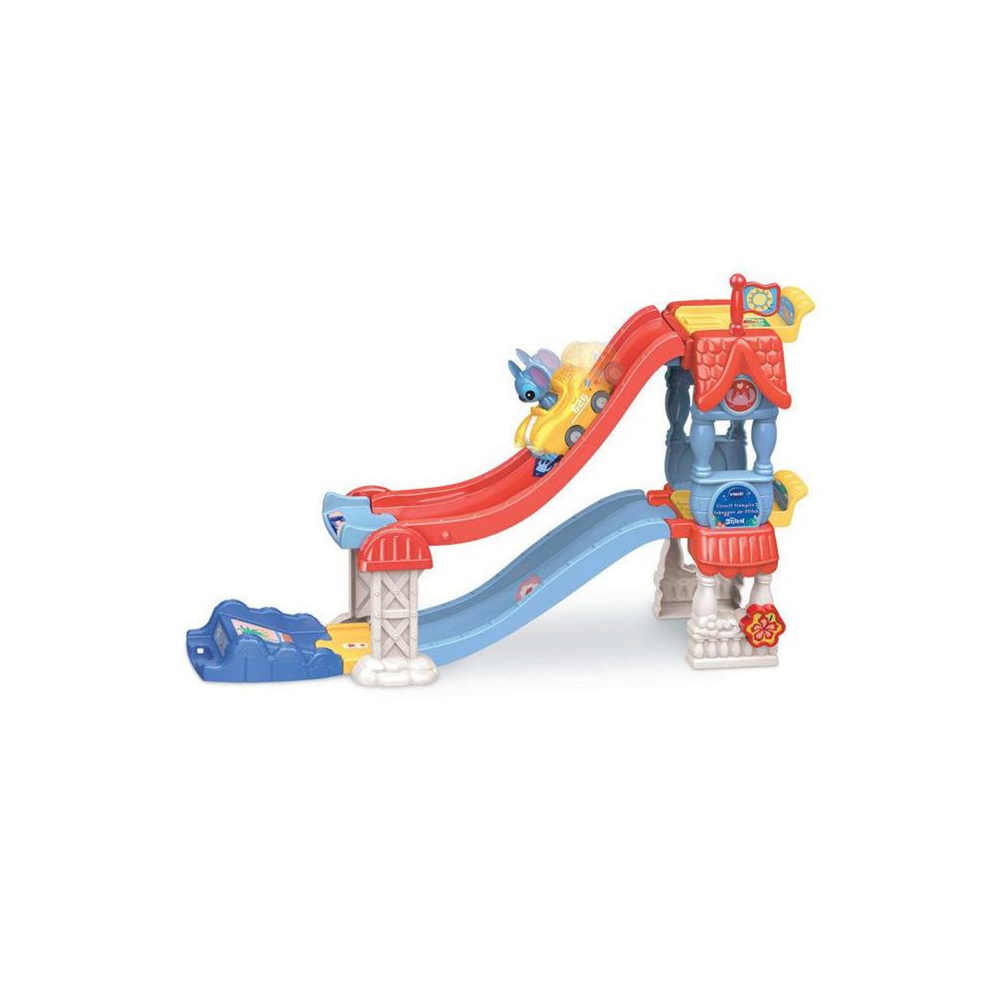 Voir la diapositive 6 : VTECH Circuit tut tut bolides stitch avec rampe toboggan vtech, 2 zones magiques, 50+ sons et 3 configurations, dès 1 an