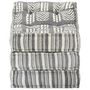 Voir la diapositive 4 : VIDAXL Pouf modulaire Gris raye Tissu