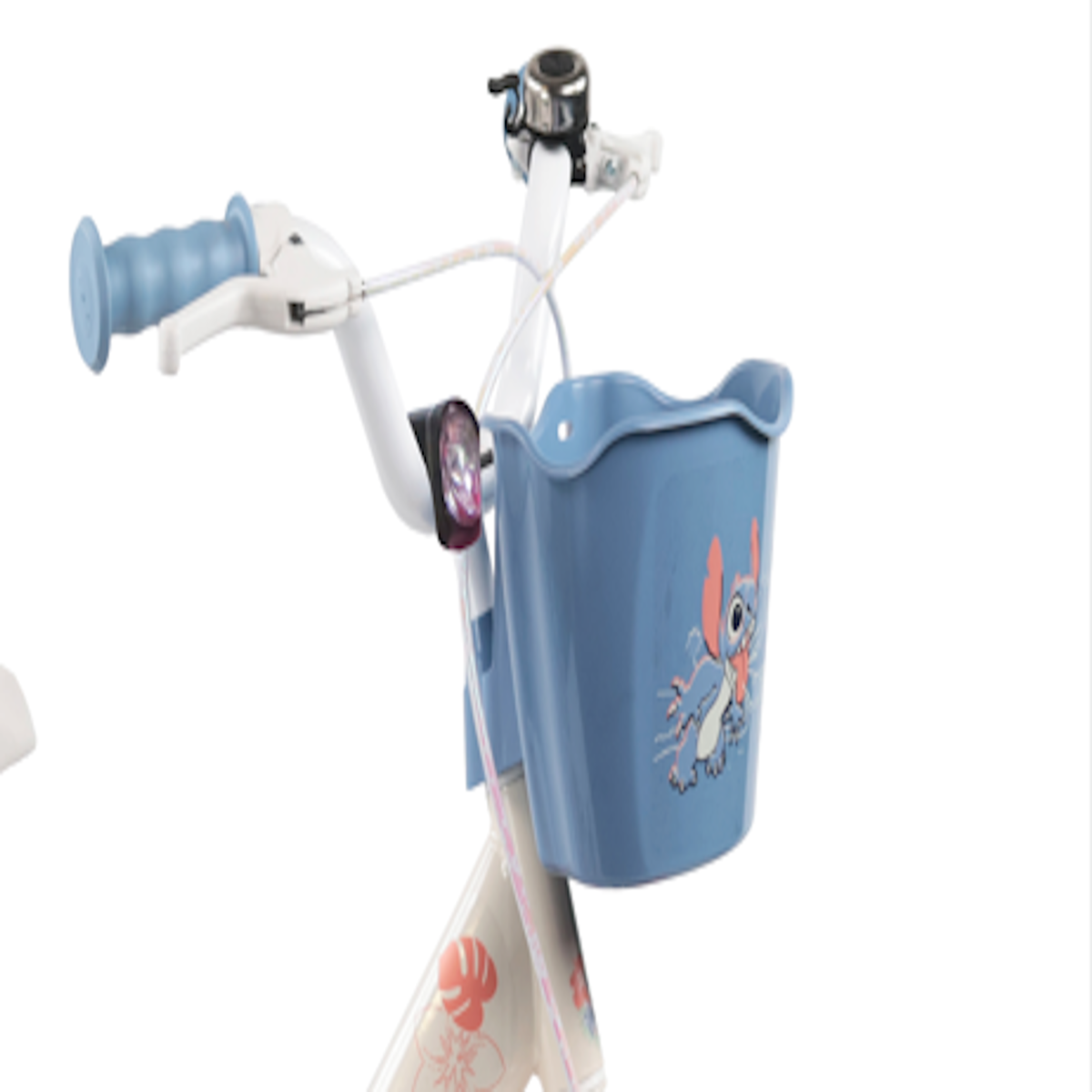 DISNEY Vélo enfant 14'' STITCH / DISNEY pour enfant de 90 cm à 110 cm avec 2 freins, panier, porte poupée avec Casque inclus