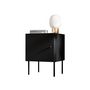 Voir la diapositive 4 : BEST MOBILIER Lavaggi - table de chevet - noir - 45 cm