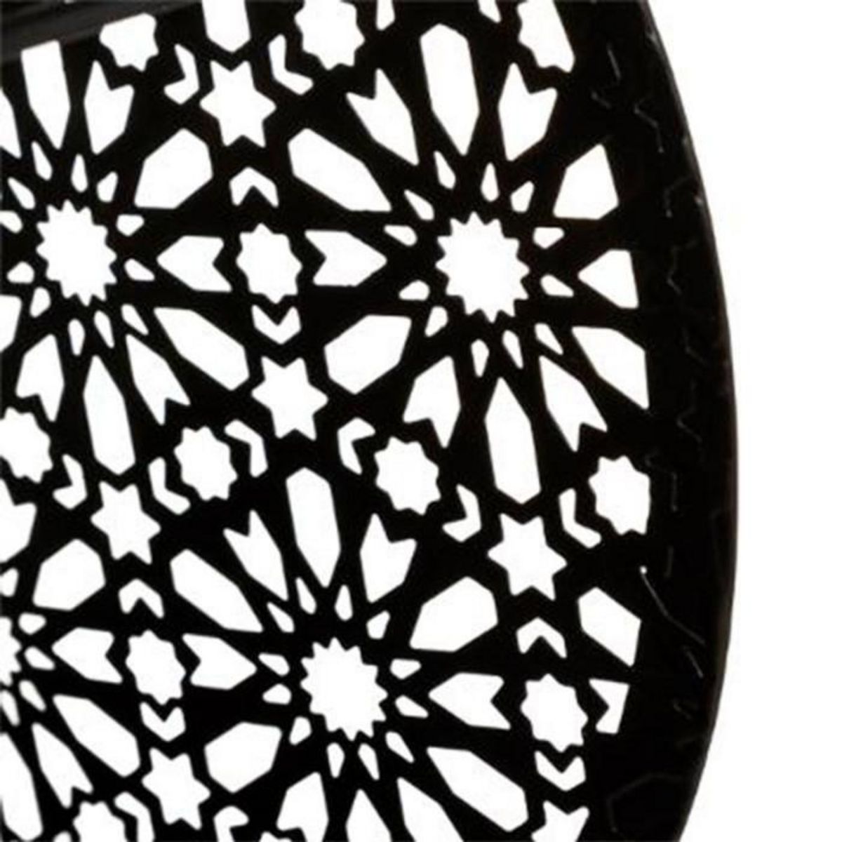 ATMOSPHERA Lampe à Poser Ronde  Lonzo  22cm Noir