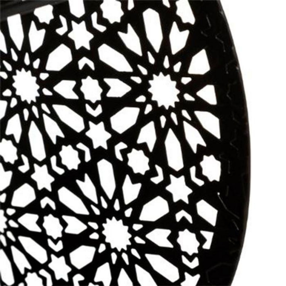 ATMOSPHERA Lampe à Poser Ronde  Lonzo  22cm Noir