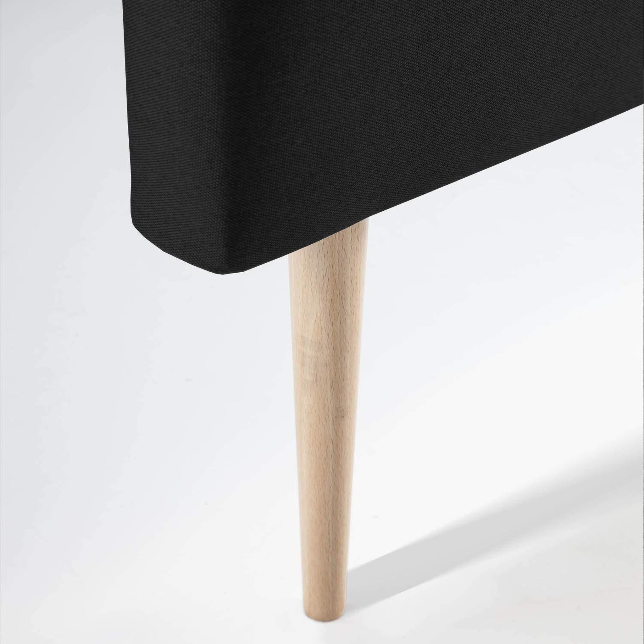 Voir la diapositive 3 : MARCKONFORT Tête de lit Oslo 150x100 cm, capitonnée Tissu Anthracite, Épaisseur de 8 cm