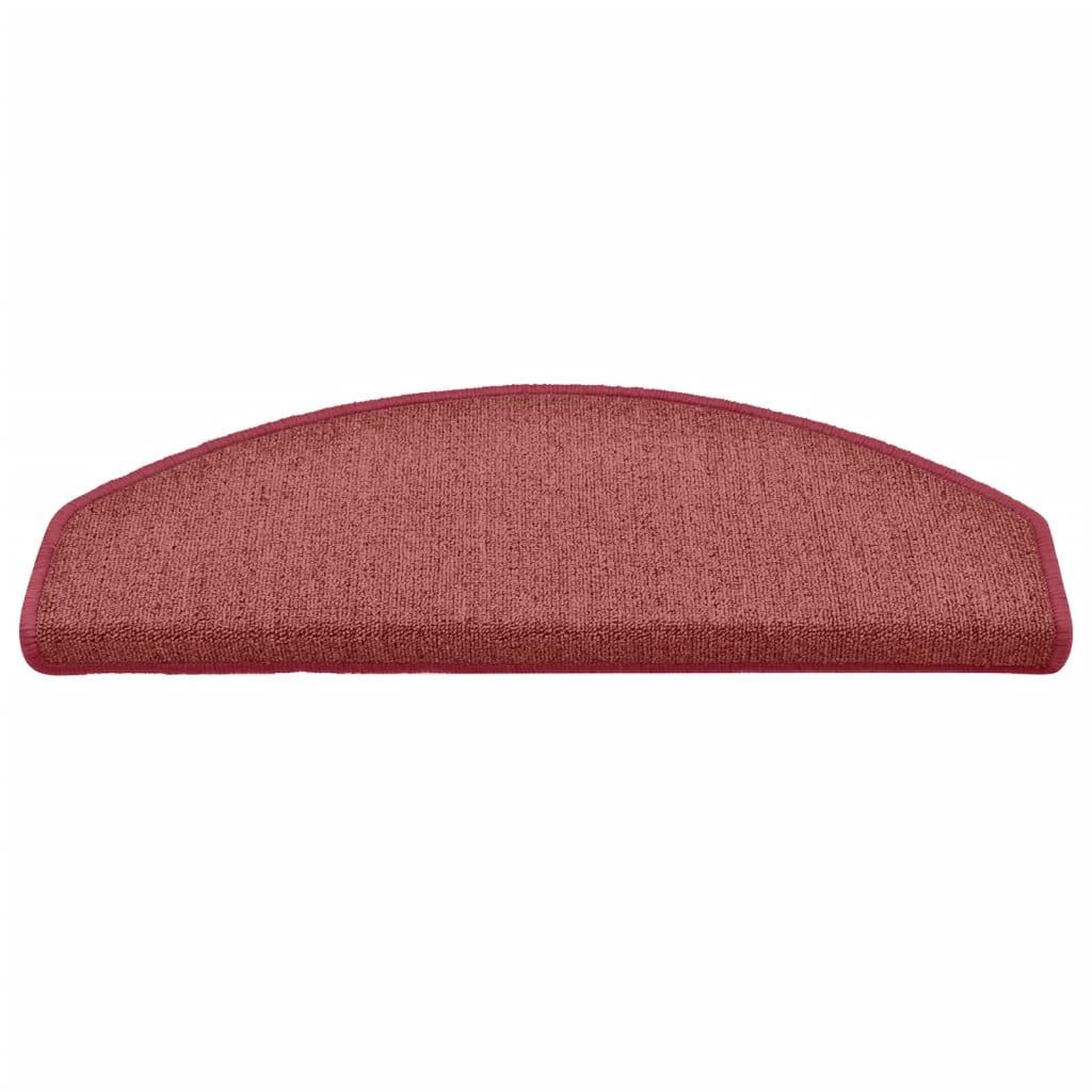 Voir la diapositive 4 : VIDAXL Tapis de marches d'escalier 15 pcs Rouge 65x24x4 cm