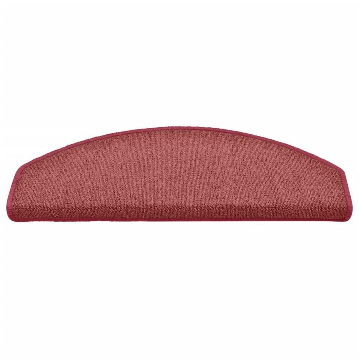 VIDAXL Tapis de marches d'escalier 15 pcs Rouge 65x24x4 cm