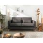 Voir la diapositive 2 : LISA DESIGN Timo - canapé 3 places convertible express couchage quotidien 140 cm matelas 12 cm en tissu