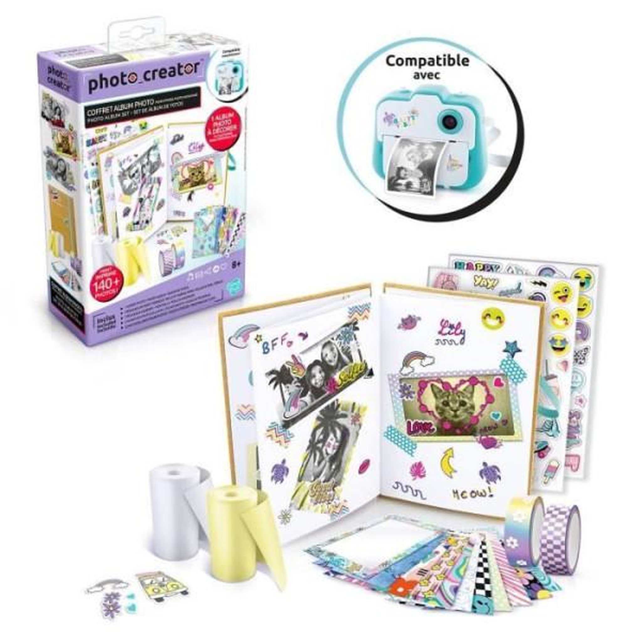 Canal Toys Photo creator - coffret album photo pour appareil photo a impression instantanée - compatible photo creator - clk 007 - canal t